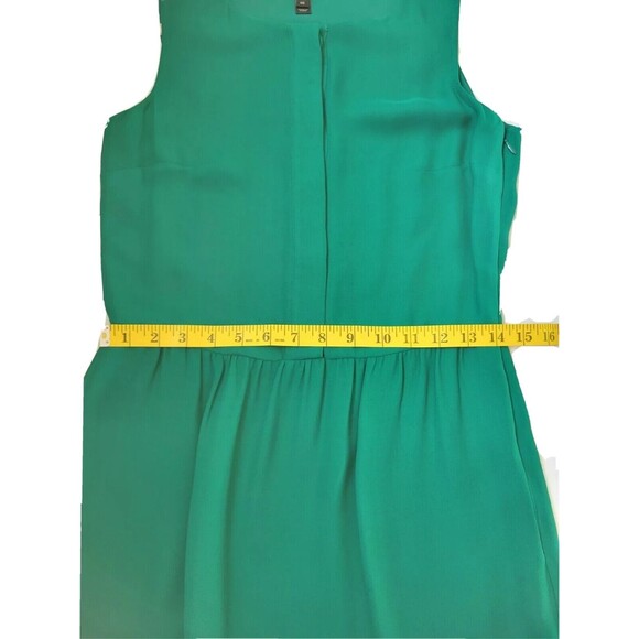 J Crew Dress Women's size 00 in Emerald Green above the knee with Pockets - Picture 7 of 13